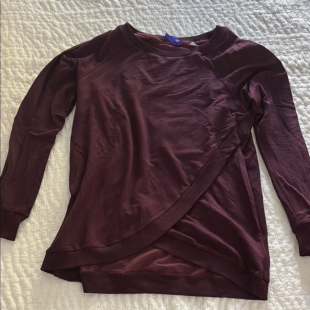Women's maternity Burgundy Top